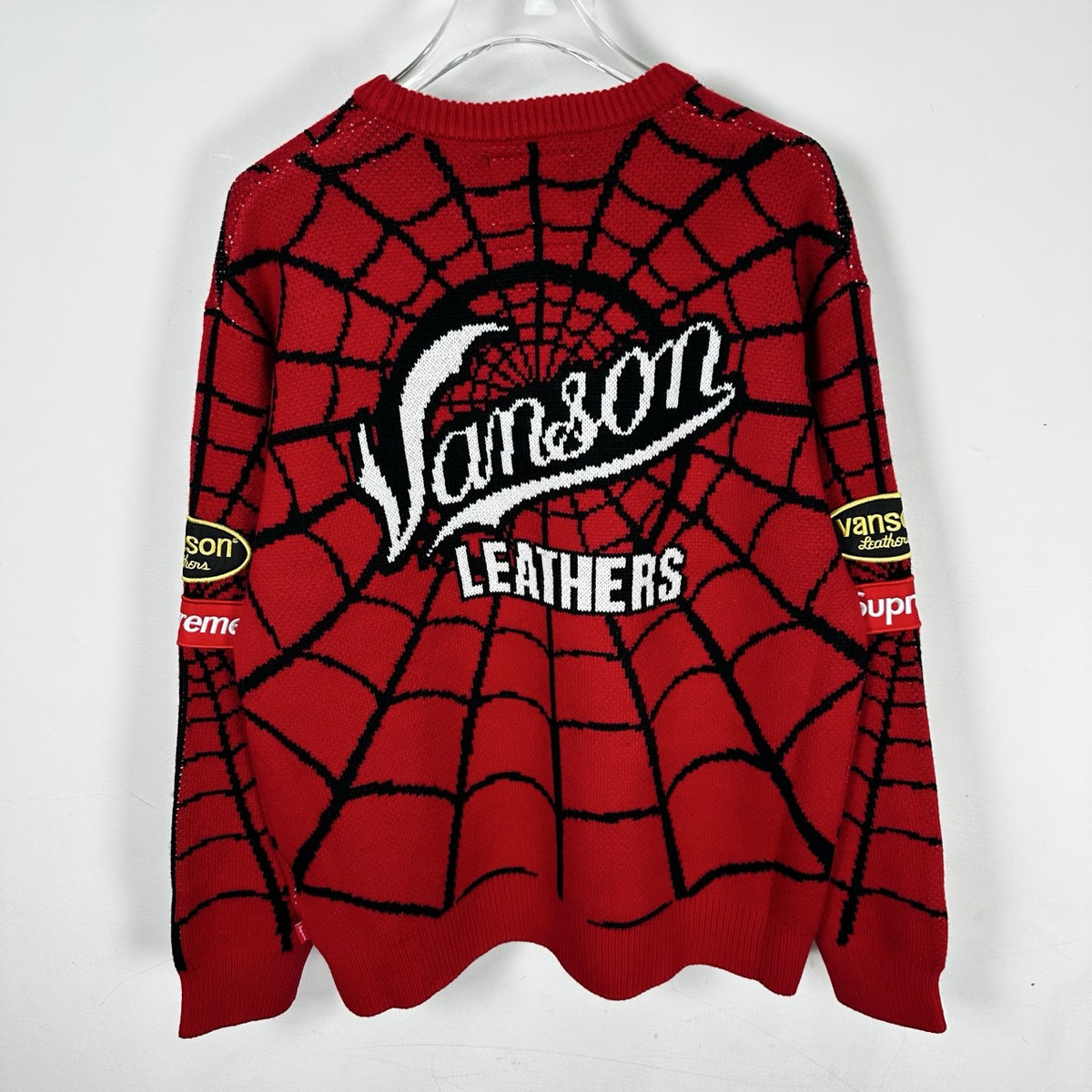 Supreme Vanson Spider Web Crewneck Sweater