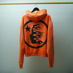 Hellstar Fire Orange Hoodie Orange Dye