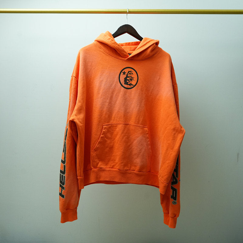 Hellstar Fire Orange Hoodie Orange Dye