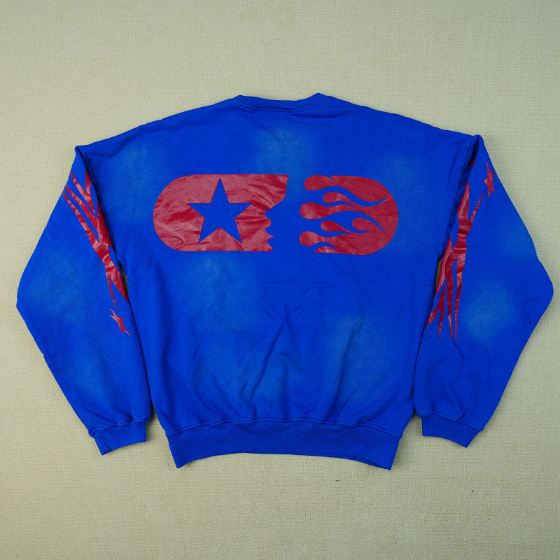 Hellstar Sports Crewneck Blue