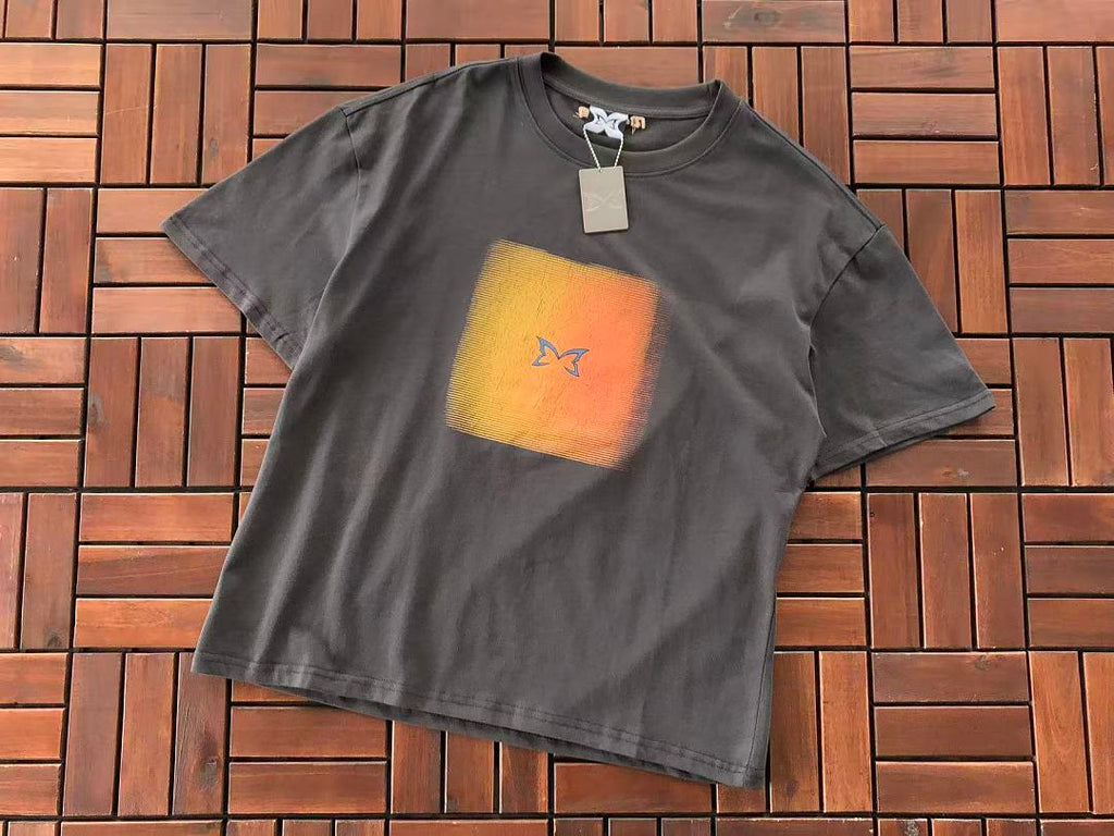 Grey Gradient Logo Patta T-Shirt