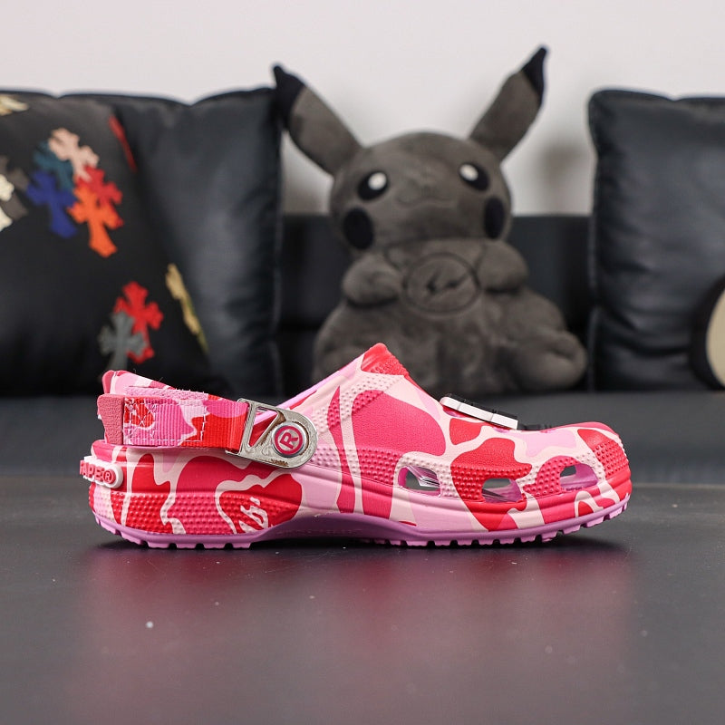BAPE x Crocs Classic Clog - Pink ABC Camo