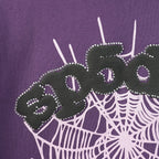 Sp5Der Web Hoodie Purple