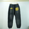Hellstar No Guts No Glory Closed Elastic Bottom Sweatpants Midnight Dye Black