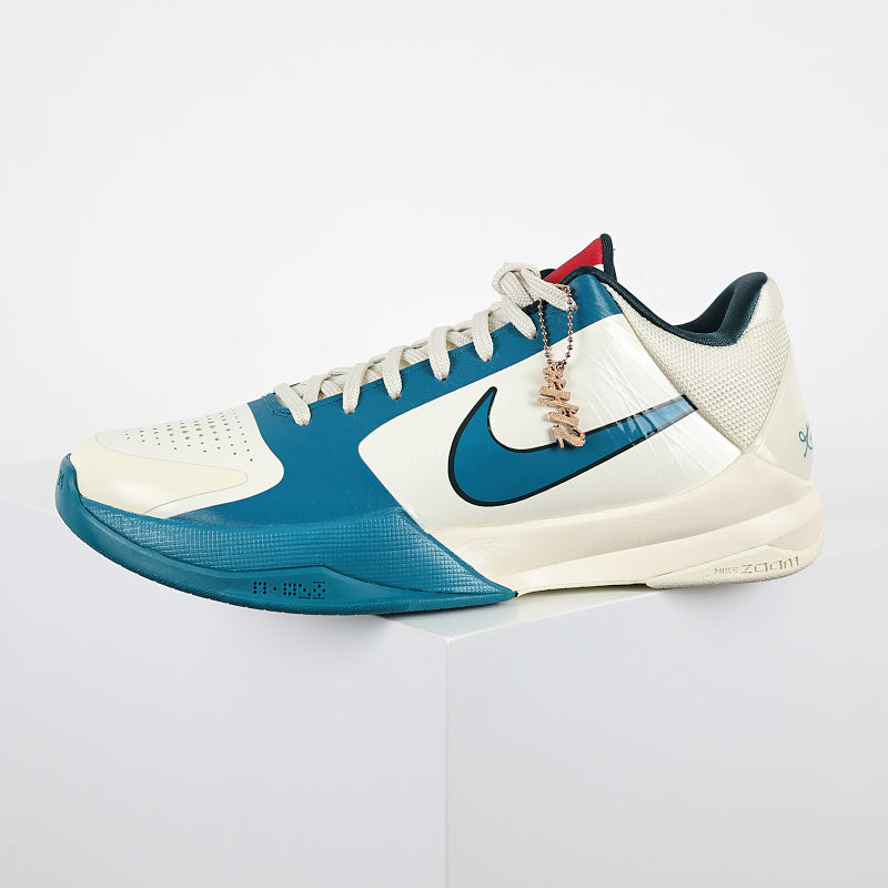 Nike Zoom Kobe 5 - Big Stage Away White/Dark Teal-University Red