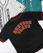 Supreme Berry Text Baseball Jersey