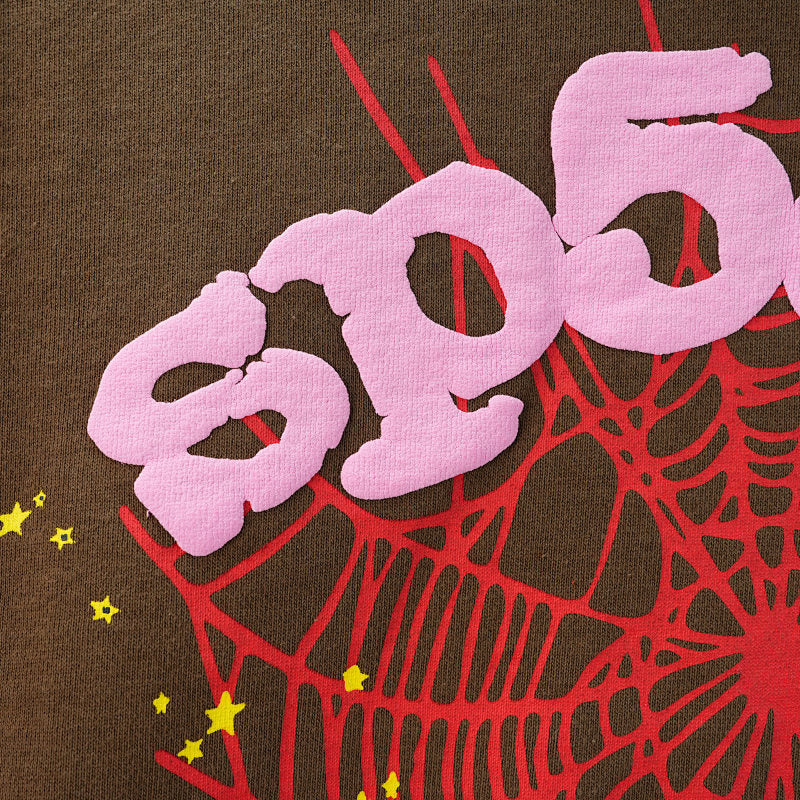 Sp5der Web Hoodie Brown