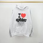 Sp5der Souvenir Hoodie Heather Grey