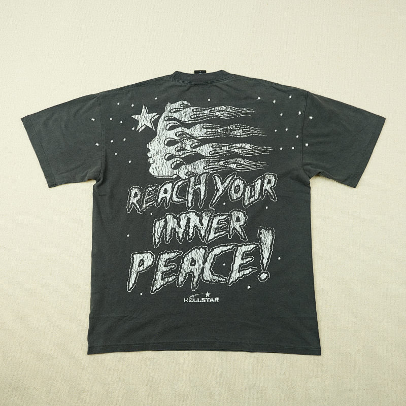 Hellstar Studios Inner Peace Short Sleeve Tee Shirt Black