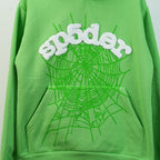 Sp5Der Web Hoodie Slime Green