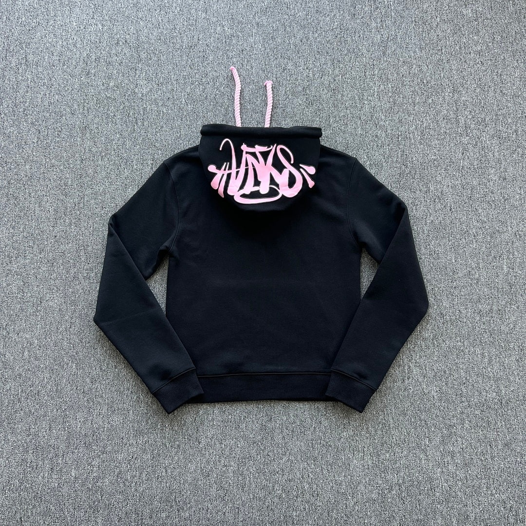 Hoodie Set Black Pink