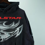 Hellstar Airbrushed Skull Hoodie Black