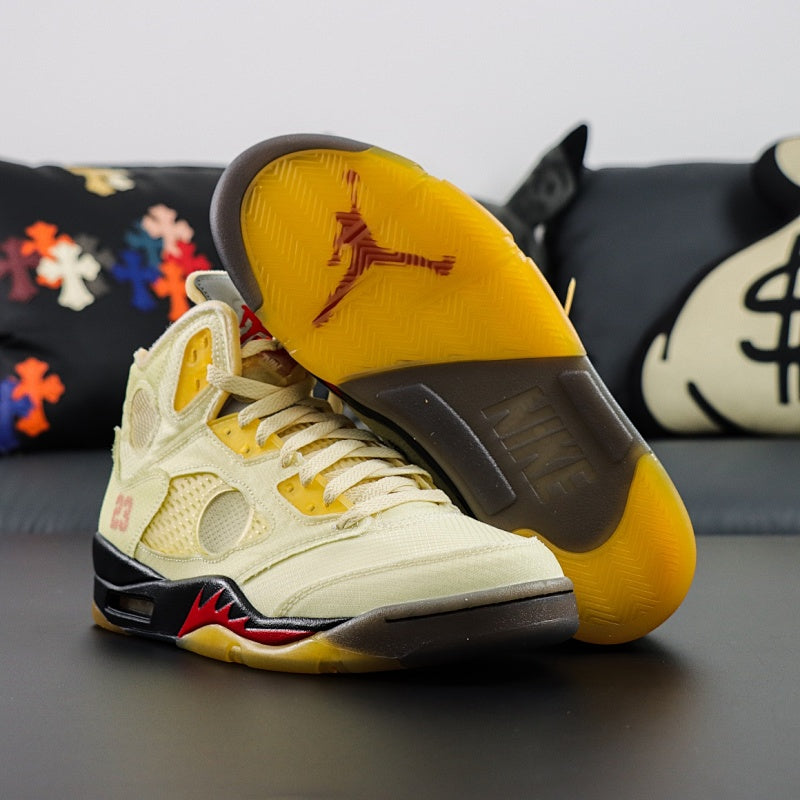 Air Jordan 5 Retro x Off-White Sail