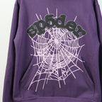 Sp5Der Web Hoodie Purple