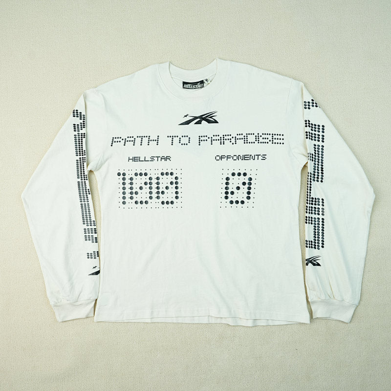 Hellstar Scoreboard L/S T-Shirt White