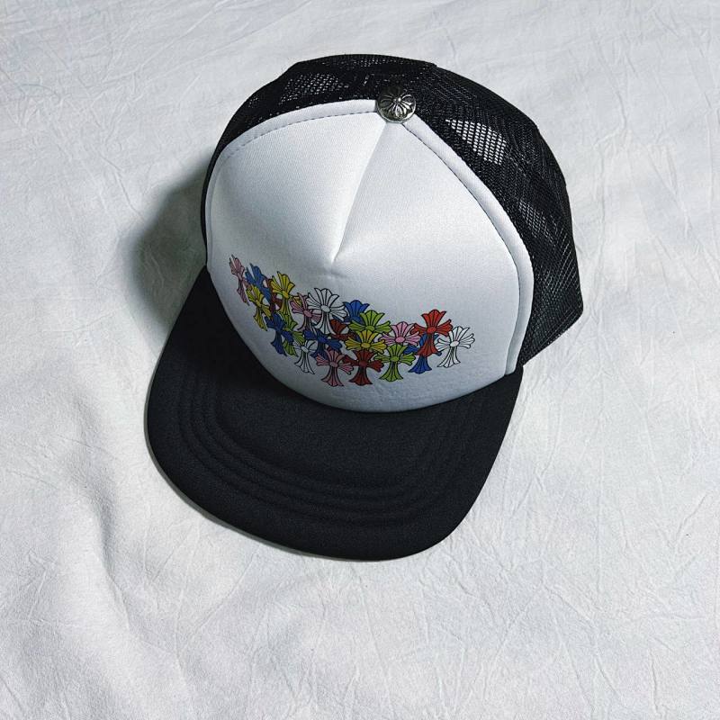 Chrome Hearts Trucker Hats - Black/White/Multicolor