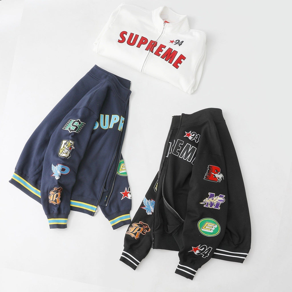 Supreme Patchwork Varsity Jacket