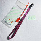 Off-White Lanyards - Pink/Silver/Red/Orange