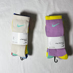 Nike Everyday Plus Crew Socks - Cream/Purple