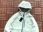 Arc'teryx Black White Mint Hooded Jacket