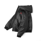 Supreme Jordan Faux-Leather Hooded Jacket