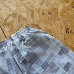 Mertra Patchwork Plaid Short - Grey Camo