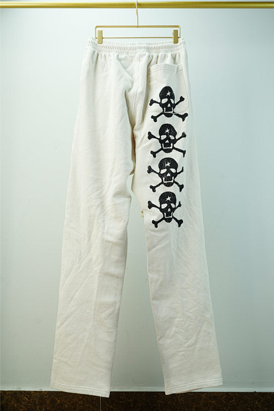 Hellstar Lf You Dont Like Us Beat Us Sweatpants White