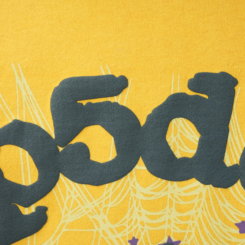 Sp5Der Logo Hoodie Yellow