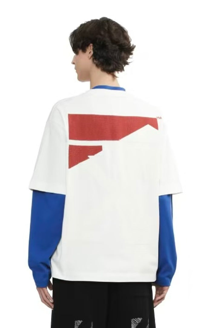 Black White Arrow Graphic Off-White T-Shirt