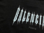 Black Gothic Logo Balenciaga T-Shirt