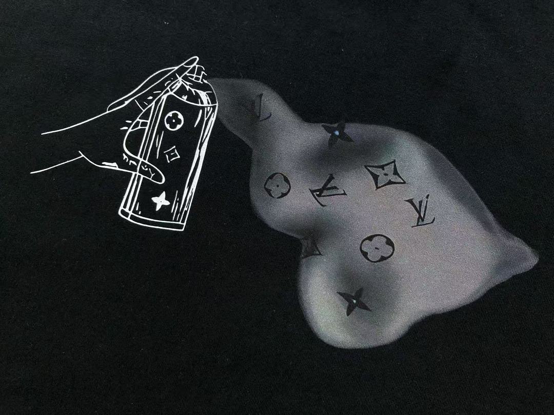 Black White Hand Graphic Lanvin T-Shirt