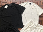 Black White Mesh T-Shirt