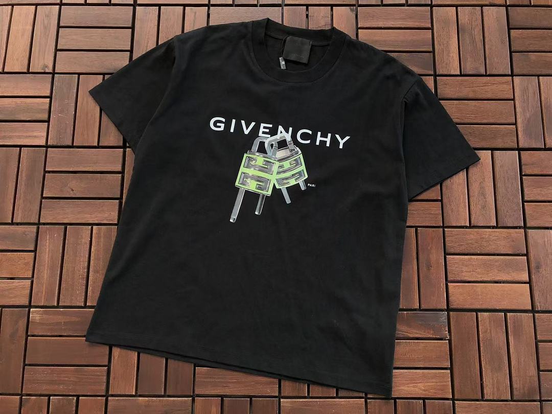 Black Green Graphic Givenchy T-Shirt