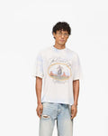 White Blue Beach Boys Graphic T-Shirt