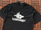 Black Logo Balenciaga T-Shirt