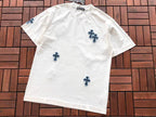 Black White Cross Graphic Chrome Hearts T-Shirt