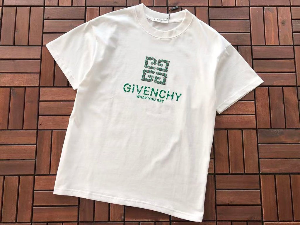 Black Green Cube Logo Givenchy T-Shirt