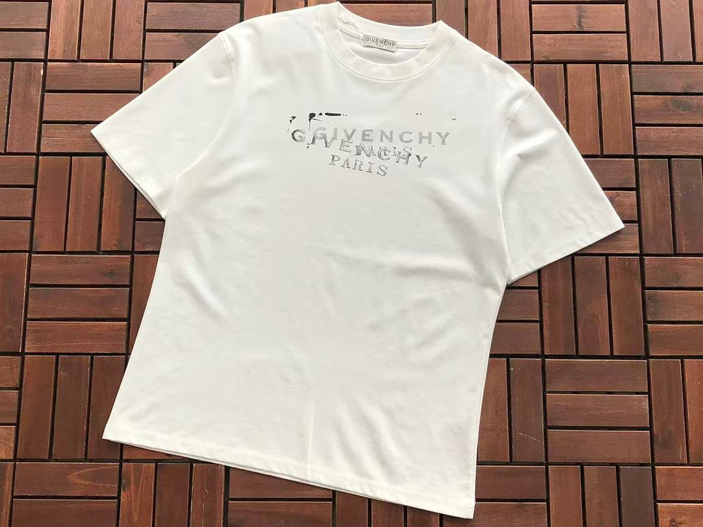 White Silver Paris Givenchy T-Shirt