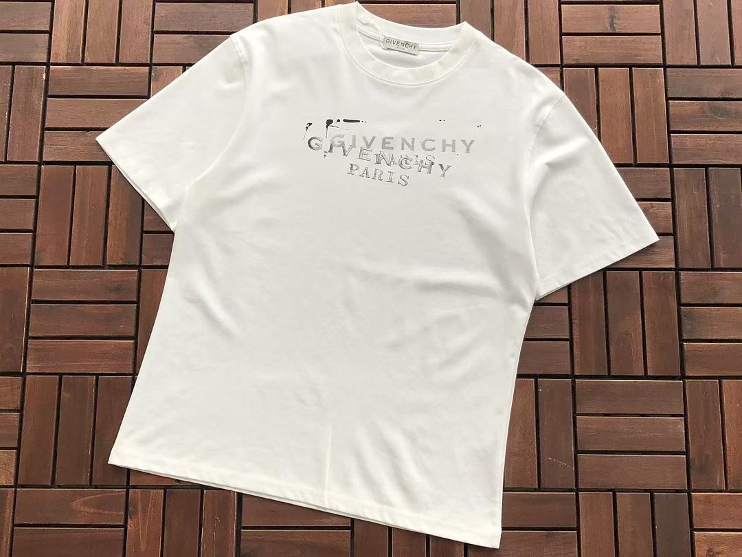 White Silver Paris Givenchy T-Shirt