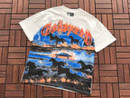 Black White Scenic Graphic Godspeed T-Shirt