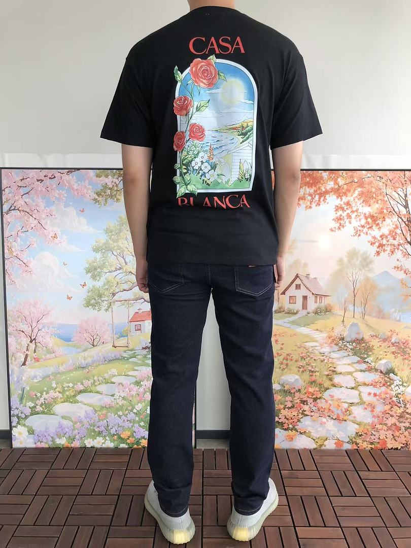 Black White Graphic Casablanca T-Shirt