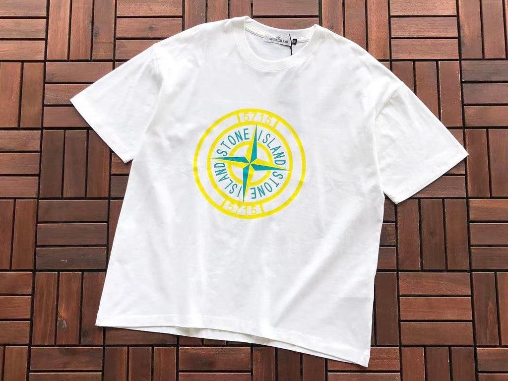 Black White Red Graphic Stone Island T-Shirt