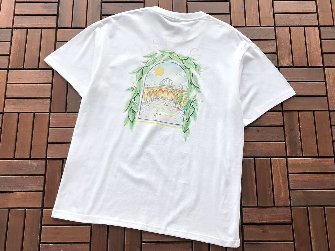 Black White Gradient Graphic Casablanca T-Shirt