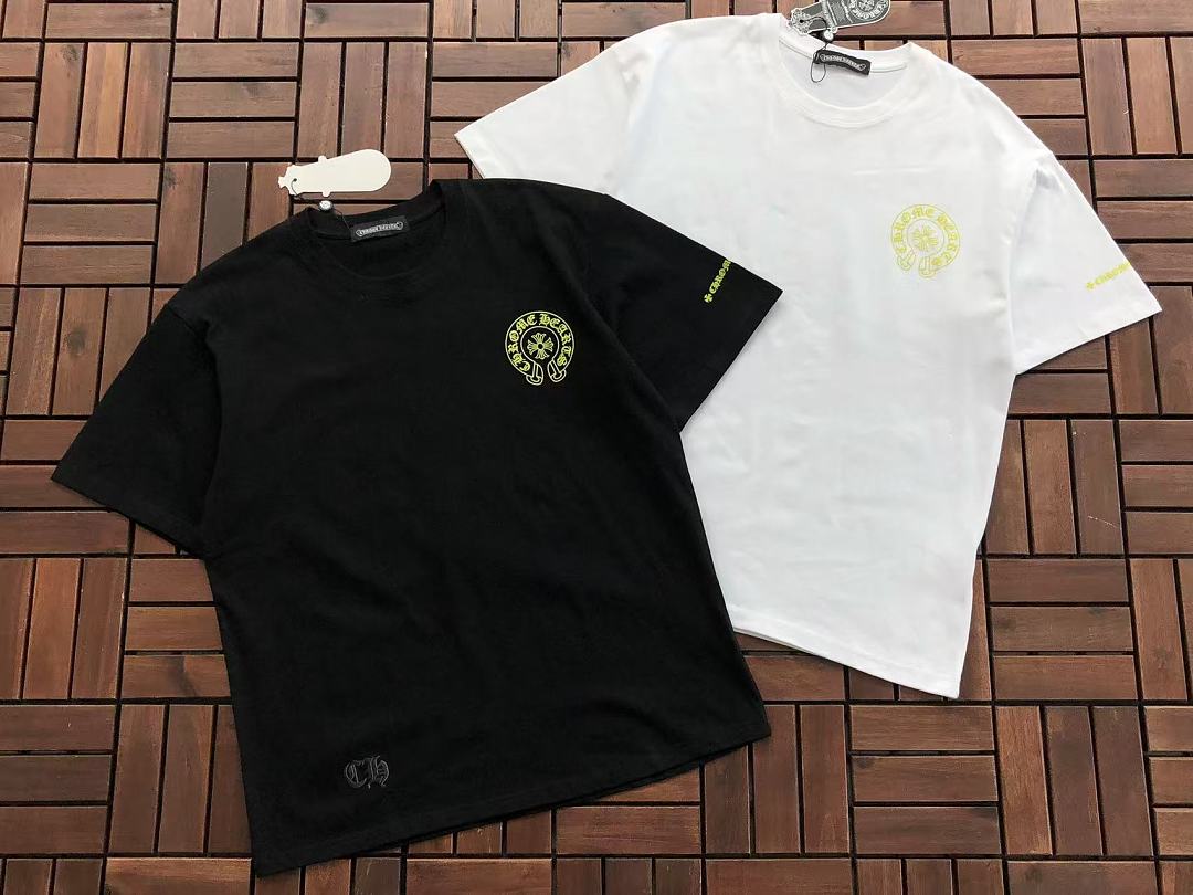 Black White Circle Logo Chrome Hearts T-Shirt