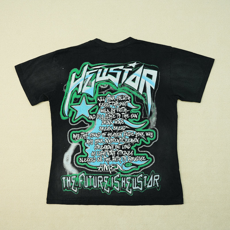 Hellstar The Future T-Shirt Black/Blue