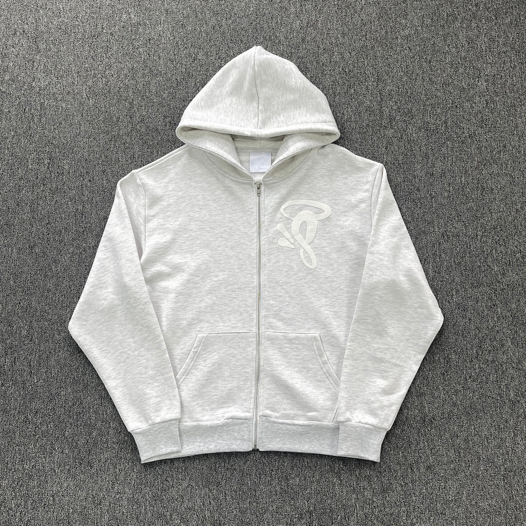 Zip Hoodie White