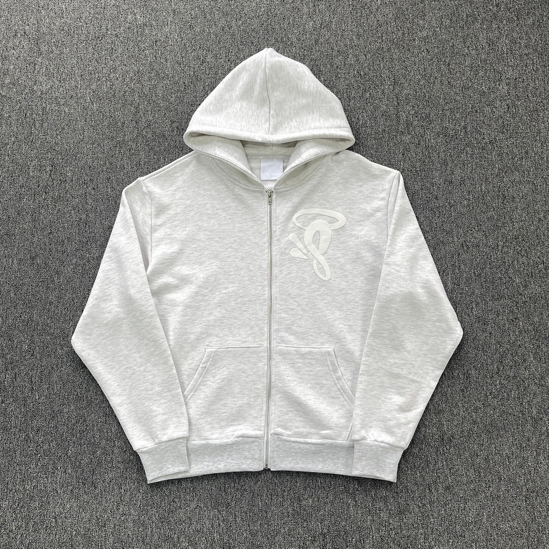 Zip Hoodie White