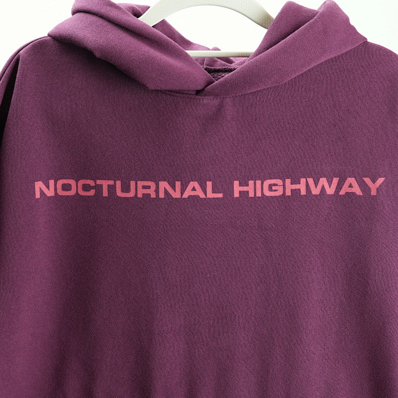 Sp5Der Nocturnal Highway Hoodie Dark Purple