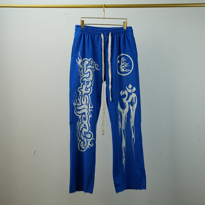 Hellstar Blue Yoga Sweatpants