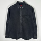 Supreme Gothic Logo Denim Button-Up Shirt